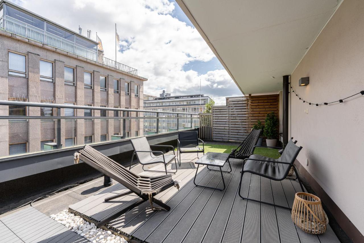 "Penthouse" - Renovated 1Br Apt With Sauna & 60M2 Private Terrace, Hosted By 2Ndhomes Tampere Buitenkant foto
